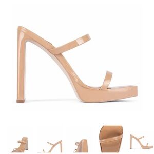 Jeffrey Campbell hustler heels in Nude